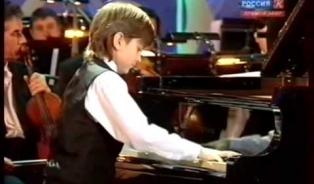 Embedded thumbnail for Soloist (piano) 11-year-old Daniel Kharitonov, Concerto (Part 3) by 
