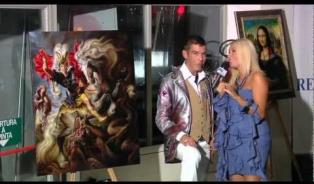 Embedded thumbnail for Intervew of the bulgarian artist Ilian Rachov during a fashion show in Turin.For SKY Tv 