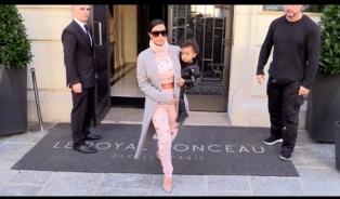 Embedded thumbnail for EXCLUSIVE - Kim Kardashian and little rock star North West leaving their hotel