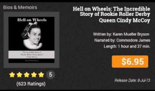 Embedded thumbnail for Hell on Wheels: The Incredible Story of Rookie Roller Derby Queen Cindy McCoy - Audiobook